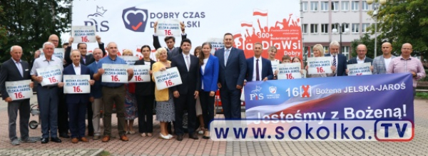 &bdquo;Jesteśmy z Bożeną", tak brzmiało hasło konferencji prasowej PiS w Sok&oacute;łce [Film i Zdjęcia]