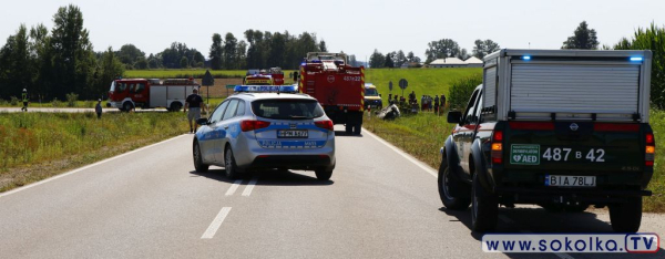 NA SYGNALE: Kolizja dwóch pojazdów osobowych na DW 673 Dąbrowa Białostocka-Sokółka