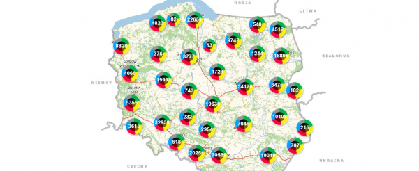 Średnio na dobę zgłaszanych jest 1054 zagrożeń