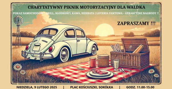 Charytatywny piknik motoryzacyjny dla Waldka