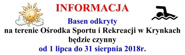 Na basen do Krynek [Zaproszenie]