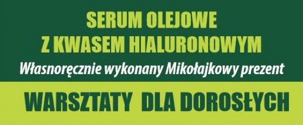 Warsztaty dla dorosłych - zr&oacute;b sobie prezent mikołajkowy