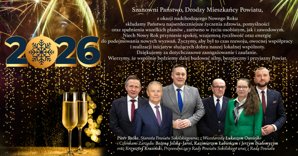 Najserdeczniejsze życzenia z okazji nadchodzącego Nowego Roku