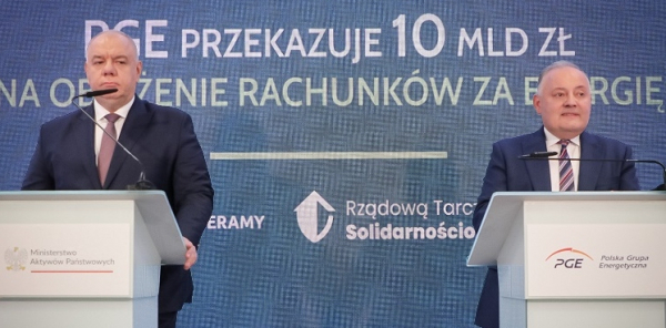 PGE przekazuje 10 mld złotych na obniżenie rachunk&oacute;w za energię