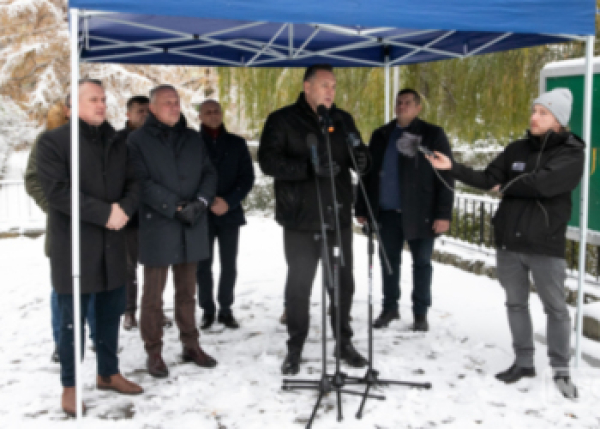 Konferencja prasowa starosty sok&oacute;lskiego. 