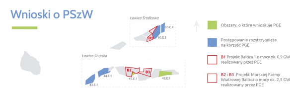 Stanowisko prezesa PGE Wojciecha Dąbrowskiego ws. rozstrzygnięcia na korzyść PGE kolejnych postępowań dotyczących nowych pozwoleń lokalizacyjnych (PSzW) dla morskich farm wiatrowych dla obszar&oacute;w 60.E.4. i 44.E.1.