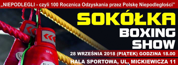 Podczas Sok&oacute;łka Boxing SHOW na ringu zmierzą się nietypowi zawodnicy [Plakat]
