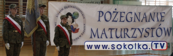 Zakończenie roku szkolnego maturzyst&oacute;w z sok&oacute;lskiego "og&oacute;lniaka" [Film i Zdjecia]