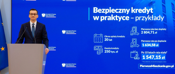 Premier Mateusz Morawiecki: Chcemy, aby zakup mieszkania oznaczał życiową stabilizację i bezpieczeństwo