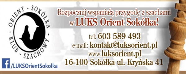 Rozpocznij wspaniałą przygodę z szachami w LUKS Orient Sokółka już dziś! [Zaproszenie]