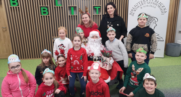 Mikołajki pełne radości w Bibliotece im. Wisławy Szymborskiej w Sok&oacute;łce