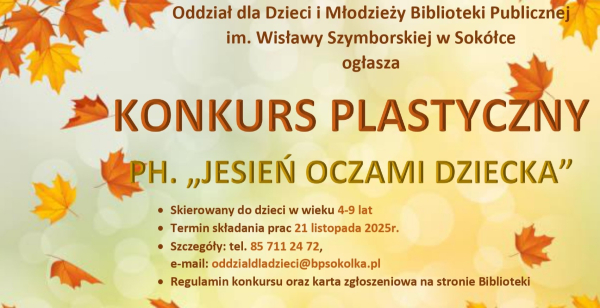 Konkurs plastyczny Biblioteki Publicznej w Sok&oacute;łce