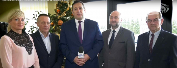 Życzenia świąteczne składa Starosta Sok&oacute;lski Piotr Rećko wraz z Zarządem Powiatu Sok&oacute;lskiego [Film]
