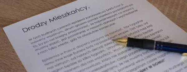Wsp&oacute;lny APEL samorządowc&oacute;w do mieszkańc&oacute;w: &bdquo;ZOSTAŃMY W DOMU&rdquo;