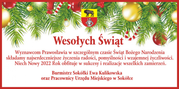 Życzenia od Burmistrza Sok&oacute;łki