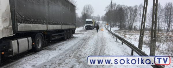 PILNE: Policja zorganizowała objazd drogi krajowej nr 8 z powodu wypadku w m. Chodorówka