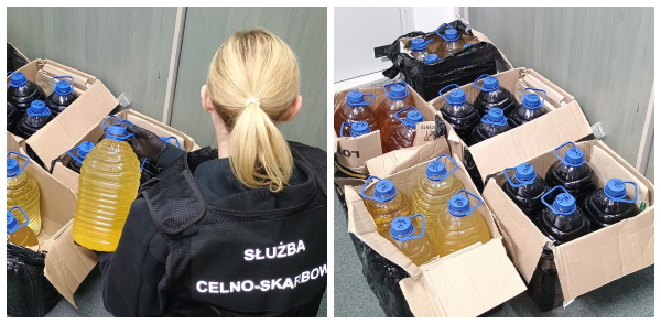 100 litr&oacute;w nielegalnego alkoholu w przesyłkach kurierskich