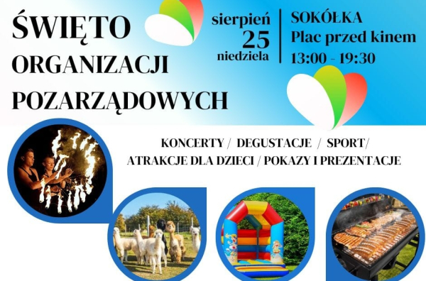 Święto Organizacji Pozarządowych 2024 w Sok&oacute;łce &ndash; już w najbliższą niedzielę! [Plakat]