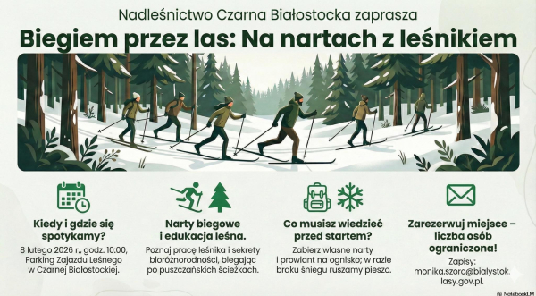 Na nartach z leśnikiem.