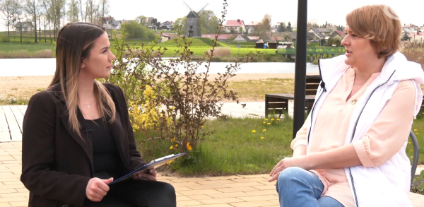 Rozmowa z Beatą Matyskiel, kandydatką na stanowisko w&oacute;jta gminy Korycin [Film]