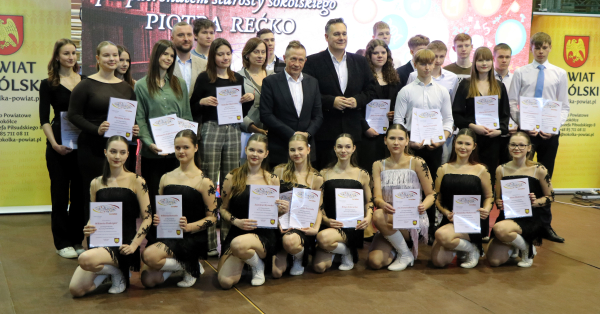 Uroczyste wręczenie Stypendiów Starosty Sokólskiego
