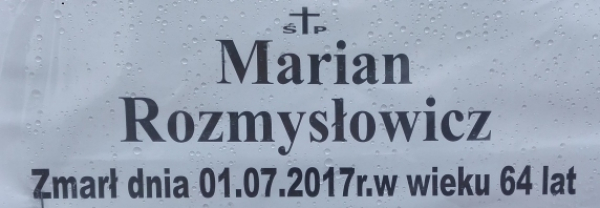 Ostatnie pożegnanie Pana Mariana