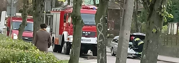 NA SYGNALE: Pożar auta w Dąbrowie Białostockiej