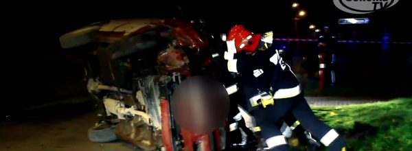 NA SYGNALE: Dachowanie auta w Sok&oacute;łce [Film]