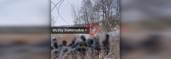 Służby białoruskie podwiozły grupę 15 cudzoziemc&oacute;w pod rzekę graniczną Świsłocz [Film]