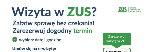 Rezerwacja wizyt w ZUS.