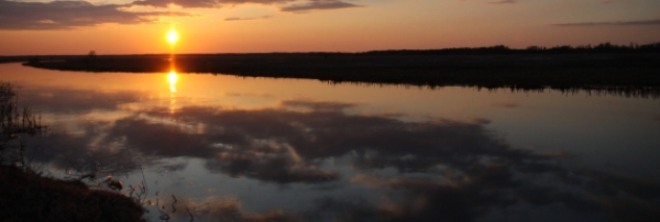 Zach&oacute;d słońca nad Biebrzą [Zdjęcia]